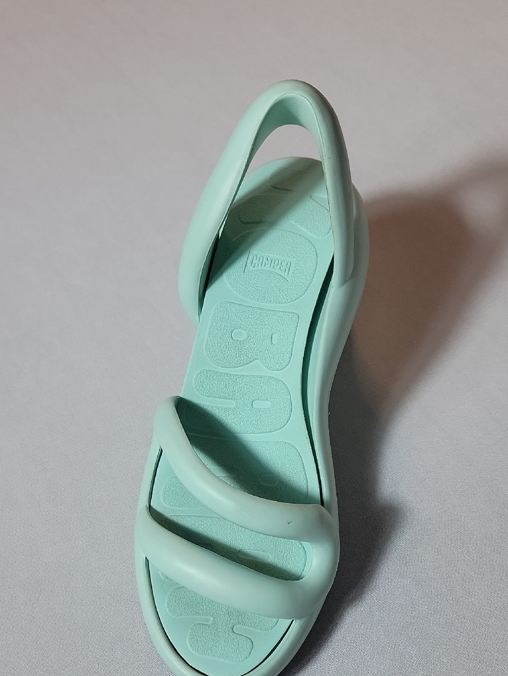 Camper Kobarah Mint Green Slingback Block Heel Sandals - Picture 4 of 9